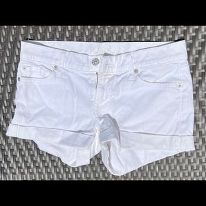 7 For All Mankind
White Mid Roll Cuffed Hem Jean Shorts